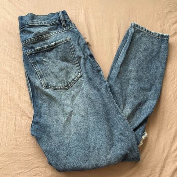 PacSun Women's Blue and Navy Jeans - Picture 6 of 6